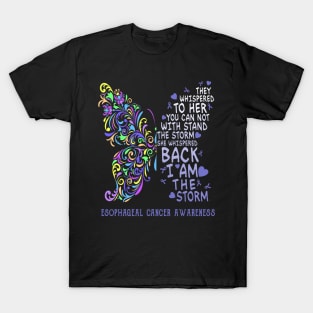 esophageal cancer butterfly i am the storm T-Shirt